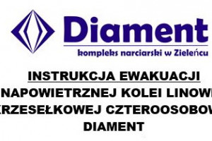 Kolejna Instrukcja Ewakuacji - dla Kompleksu Narciarskiego Diament w Zieleńcu